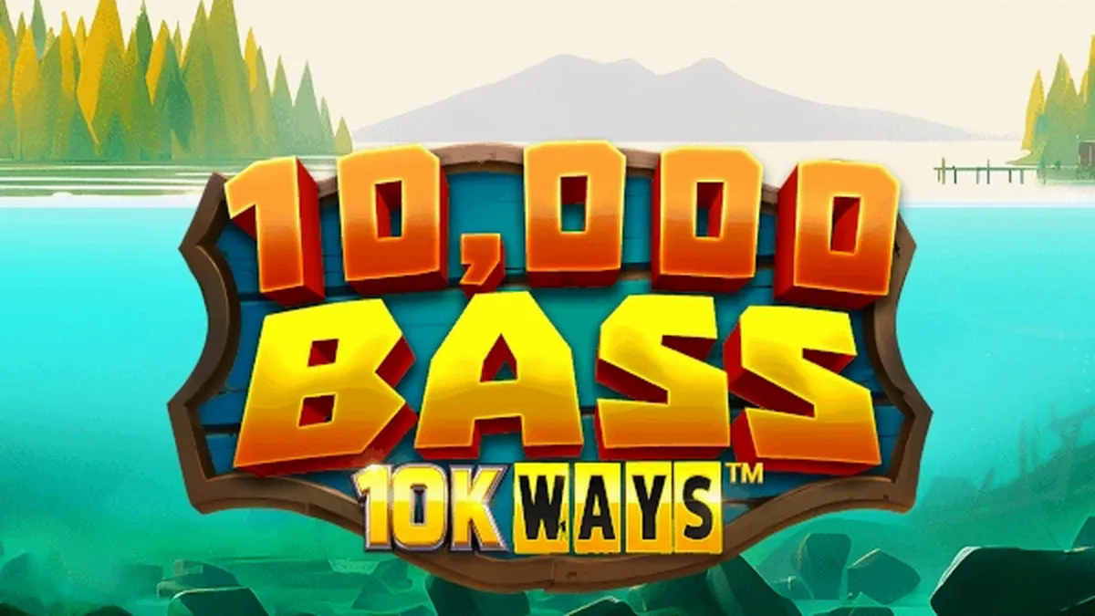 Interface do jogo 10,000 Big Bass 10K Ways com seus 6 cilindros